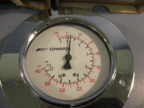 Lot of (2) Edwards 9738290 Metric Gauge Range 1 to 12.5 Bar Type 111.10.80