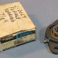 Federal Mogul SATNR 7/8R, 2 Bolt Flange Mount Bearing 7/8" Bore NOS