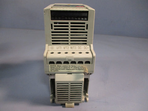 ALLEN BRADLEY 2 HP PRESET SPEED VFD DRIVE SERIES C FRN 7.06 160BA04NPS1P1