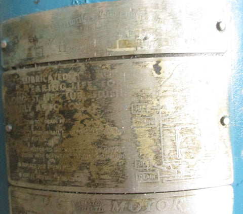US Electrical Motors E-879176 Severe Duty Motor 3PH 3600RPM 5HP Tapered Shaft