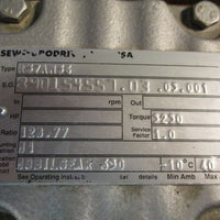 Sew Eurodrive R57AM56 Gear Reducer 128.77:1 Ratio 3230 Input RPM