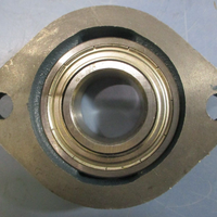 (Lot of 2) Ambaflex 2 Bolt Flange Block Bearing 13/16" Bore SA206