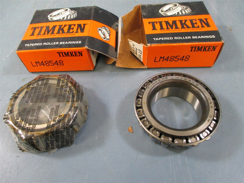 Timken LM48548 Tapered Roller Bearing Cone Lot of 2  New