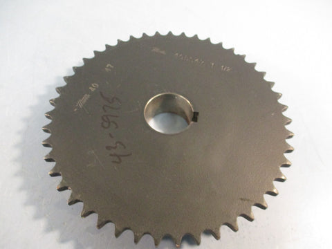 Martin Sprocket 40BS47 1 1/2 Sprocket, Bored to size 1 1/2" bore 47 Teeth