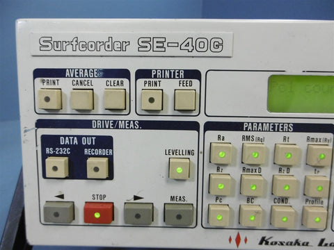 Surfcorder SE40C Kosaka Labs Measuring Instrument Powers On