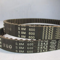 Lot of (2) SUPERTORQUE Timing Belt 200S8M600