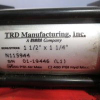 TRD MANUFACTURING, INC PNEUMATIC CYLINDER 1 1/2 x 1 1/4" 250 PSI Air Max N115944