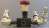 Parker SQ-400-S Colorflow Control Valve  w/ /Four H2-63 Hose Couplings