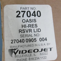 NIB Videojet Oasis HiRes Reservoir Lid 27040 Marsh