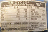 Sumitomo SM-Cyclo CNHM1-6125DBYA-165 Gearmotor 165:1 1-1/2" Shaft Dia NOS