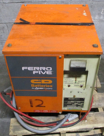 C&D Batteries  Ferro Five FR6CE450 12V Forklift Battery Charger 95Amp 6 Cells