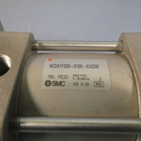 SMC DOUBLE ACTING AIR CYLINDER 250 PSI NCDA1F250-0100-XA22M
