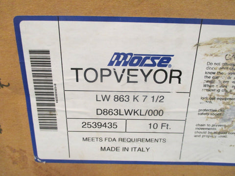 Morse Topveyor Conveyor Chain 10ft LW863K71/2