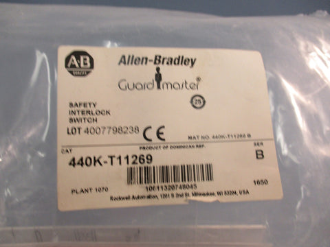 ALLEN BRADLEY 440KT11269 Guardmaster Trojan Safety Interlock Switch Series B