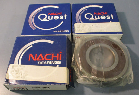 Nachi 6308-2NSE Deep Groove Ball Bearing 40mm Bore 90mm OD 23mm W (Lot of 3)