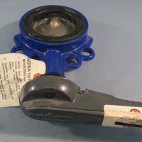 Amri KSB Steel Wafer Butterfly Valve Isoria 16 3T6K6 3" 240LB CS Body, Manual