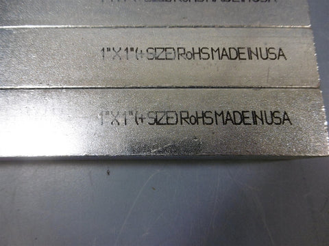New Lot of 4 WWG361000100012 5VE49 1"x1" 12" Keystock Zinc Coated