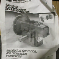 Winsmith 935MDTE503X0FA Speed Reducer 40:1 Ratio 1.85HP 1750RPM 13/4" Shaft Dia