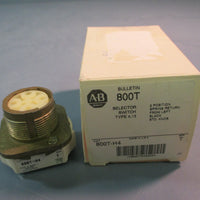 ALLEN BRADLEY SELECTOR SWITCH 2 POSITION TYPE 4, 13 SER. T 800T-H4