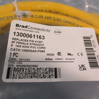 Brad Connectivity 1300061163 Cordset 5P Female Straight 6FT 16/5 AWG 41307