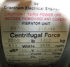 Invicta B925/2 Vibrator Unit 2200lb Centrifugal Force 510W 3456RPM 0.68HP