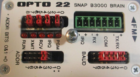Opto 22 Snap B3000 Brain Analog/Digital Input/Output Module ADDR BITS