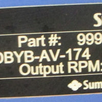 Sumitomo Cyclo 6000 3PH Induction Motor CNHM08-6125DBYB-AV-174 999Repair-G