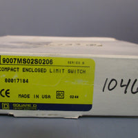 SQUARE D COMPACT ENCLOSED LIMIT SWITCH SERIES B 240VAC 9007MS02S0206