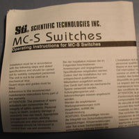 STI Scientific Technologies MC-S2PC10 Interlock Switch 44531-0210 10m Cable
