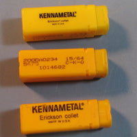 Lot of 3 Kennametal Erickson Collet 15/64 C-K-O, 200DA0234 New