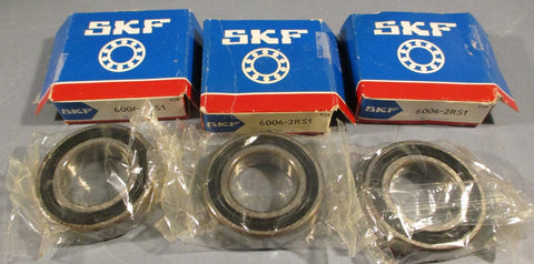 SKF 60062RS1 Deep Groove Ball Bearing 55mm OD 20mm ID 13mm W (Lot of 3)