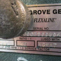 Grove Gear BMO02261 Flexaline 20:1 Ratio Gear Reducer 56C Frame, 2.37 Input HP