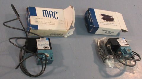 Mac Valves 111B591CA Solenoid Valve 111B591CAAA 24VDC 2.5W 150PSI Lot of 2