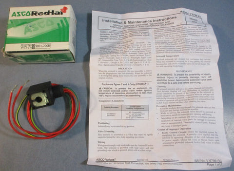 ASCO Redhat 266763032D Solenoid Coil 120/60 FT 110/50 FT