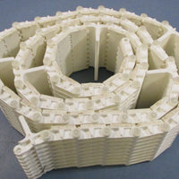 Intralox 900 Series White Conveyor Belt 3.2" W x 5.3910' L 10.8" Spacing 60 Rows