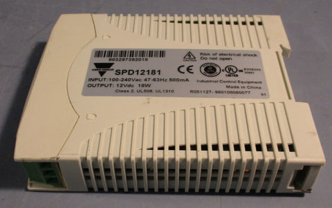Carlo Gavazzi SPD12181 Switching Power Supply 100-240VAC Input 12VDC Output