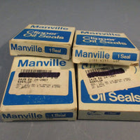 Lot of (4) Manville 019609397 Clipper Oil Seals, Lip Seal