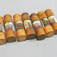 Lot of 7 Bussman Fusetron FRNR10 10Amp 250VAC Time Delay Fuses