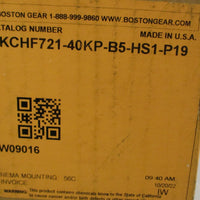 Boston Gear BKCHF72140KPB5HS1P19 Gear Reducer .81HP 40:1 Ratio 13/16" Bore