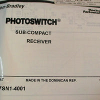 AllenBradley Photoswitch SubCompact Receiver Ser. B 47SN14001
