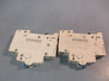 LOT OF (2) ALLEN BRADLEY 1492-SPM1B020 SER D CIRCUIT BREAKER 2A 1 POLE