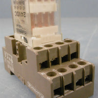 KUHNKE 111-A-4 24VDC Relay with Base Z376.02 7A 300V AC