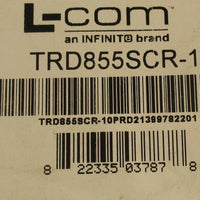 L-COM TRD855SCR-10 Ethernet Cord 10FT Long RJ45 TO RJ45 Lot of 6