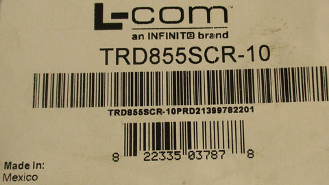 L-COM TRD855SCR-10 Ethernet Cord 10FT Long RJ45 TO RJ45 Lot of 6