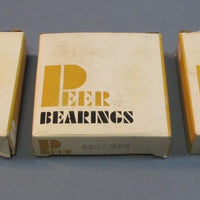 Lot of 3 Peer Bearing 6207.2RS Deep Groove Ball Bearing with 2 Seals 35 ID New