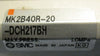 SMC MK2B40R-20-DCH217BH Pneumatic Air Cylinder 6" Stroke 1.0 MPA