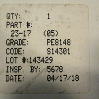 SPX 2317 Pump Stationary Seal Grade PE8148 For 200 Pump Waukesha