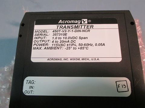 ACROMAG TEMPERATURE TRANSMITTER 450TV2Y1DINNCR