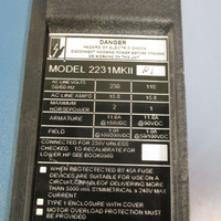 Fincor/Emerson 2230 DC Motor Control, 230V  Model# 2231P1 2231MKIIP1