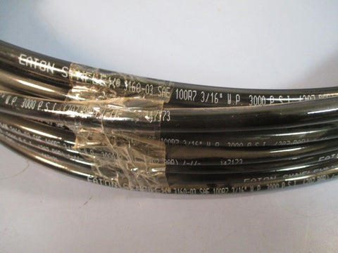 EATON SYNFLEX HYDRAULIC HOSE 3160-03 SAE 100R7 3/16" W.P. 3000 PSI